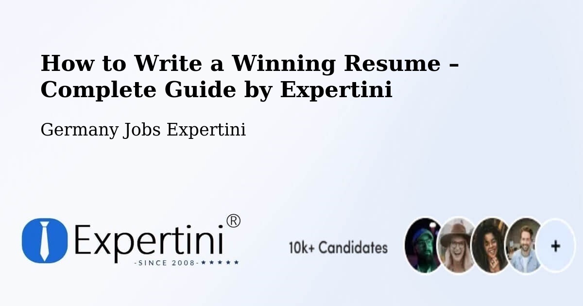 Resume Writing Guide for Job Seekers – Kelsterbach - Kelsterbach, Germany Jobs Expertini